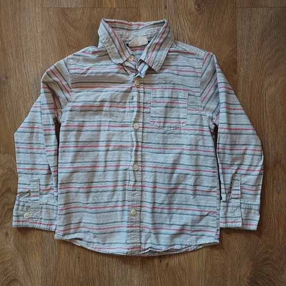 4T Toddler Boy BUNDLE Navy Knit Sweater, Button Down Shirts, Vest Suit, Short - Picture 5 of 16